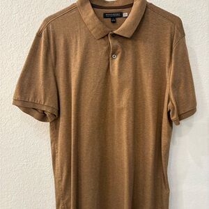 Banana Republic Men's Tan Polo Shirt, Luxury Touch, Standard Fit